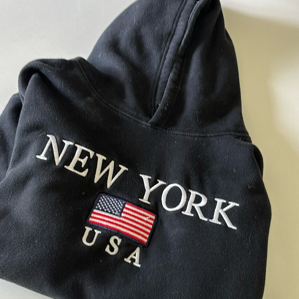 Black hoodie sweatshirt ‘New York’. Size XL unisex. Wali brand